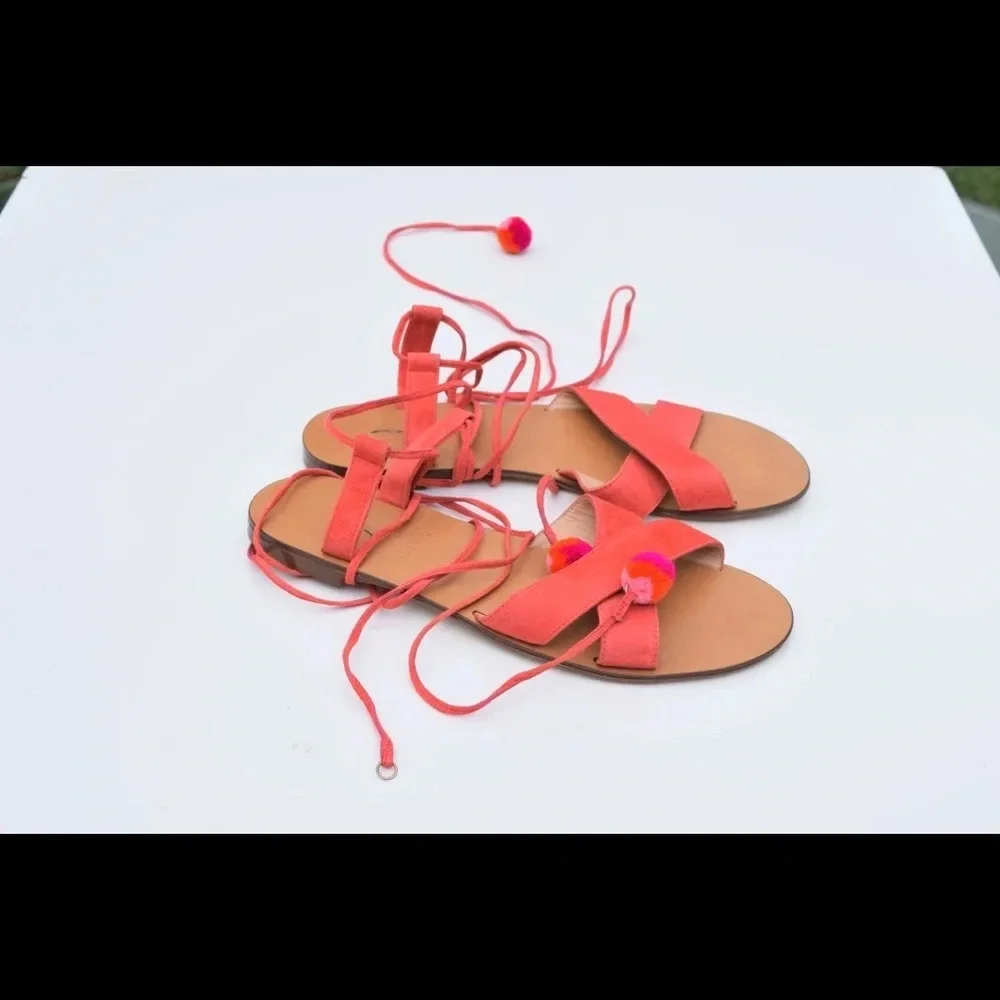 J. Crew Pom Pom sandals